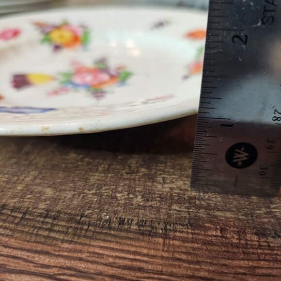 Early 1800s 19th Century Coalport Shropshire Staffordshire Flower Plate 8.5" - Picture 8 of 8